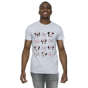 Disney Mens Minnie Mouse Multiple T-Shirt (Sports Grey)