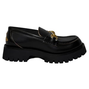 Gucci Harald Horsebit Loafers in Black Leather