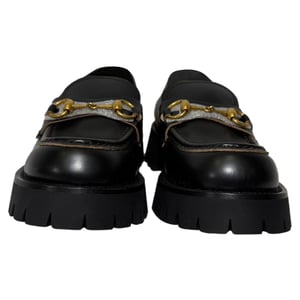Gucci Harald Horsebit Loafers in Black Leather