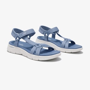 Skechers Go Walk Flex Sandal - Sublime Womens Ankle Strap Sandals Blue