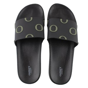 Osprey London The Holiday Mens Black/Khaki Sliders