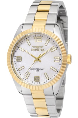 Invicta Specialty 49750 Damklocka - Kvartsverk - Rostfritt Stål med Pärlemors Urskiva - 38 mm