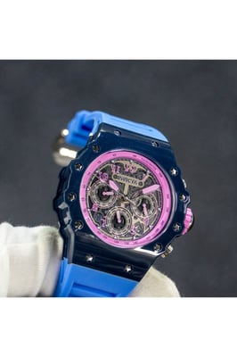 Invicta Racing 69656 Herenhorloge - Quartz Uurwerk - Acryl met Zilveren Wijzerplaat - 43 mm