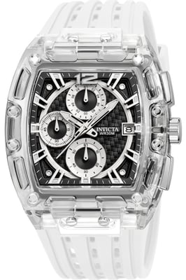 Invicta S1 Rally 70145 Herenhorloge - Quartz Uurwerk - Plastic met Zwarte Wijzerplaat - 42 mm