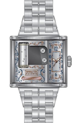 Invicta Artist 49474 Herrklocka - Kvartsrörelse - Rostfritt Stål med Silver Urskiva - 52 mm