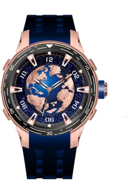 Invicta Celestial 69534 Herrklocka - Mekanisk Rörelse - Rostfritt Stål med Roséguld Urskiva - 40 mm