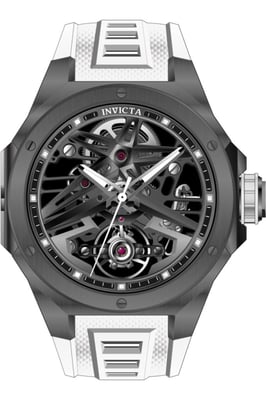 Invicta Celestial 70104 Herenhorloge - Mechanisch Uurwerk - Roestvrij Staal met Zwarte Wijzerplaat - 43 mm