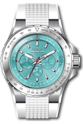Invicta Aviator 50960 Herenhorloge - Quartz Uurwerk - Roestvrij Staal met Blauwe Wijzerplaat - 50 mm