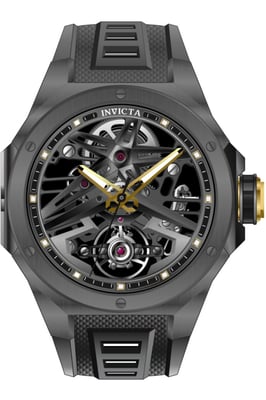 Invicta Celestial 70103 Herrklocka - Mekaniskt Urverk - Rostfritt Stål med Svart Urskiva - 43 mm