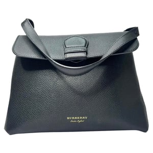 Burberry Medium Camberley Shoulder Bag in Black Leather