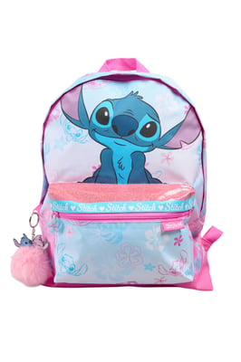 Stitch Childrens Backpack Surf Aop Roxy Backpack Zip Fastening pink blue