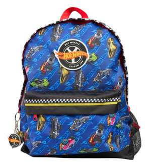Hot Wheels Childrens Backpack Aop Roxy Backpack Zip Fastening blue multi