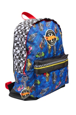 Hot Wheels Childrens Backpack Aop Roxy Backpack Zip Fastening blue multi