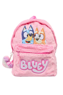Bluey Childrens Backpack Plush Roxy Backpack Zip Fastening pink