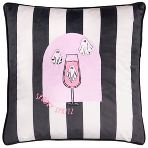 Furn Spooky Spritz Velvet Halloween Feather Filled Cushion