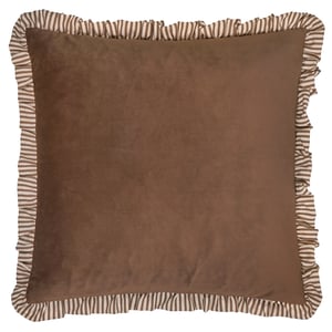 Wylder Solene Ruffle Matte Velvet Polyester Filled Cushion