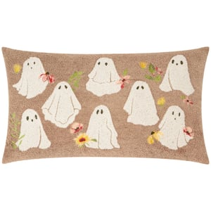 Furn Bootanical Ghost Boucle Rectangular Feather Filled Cushion