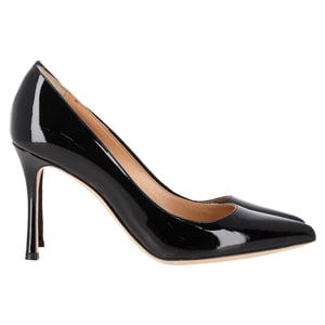 Sergio Rossi New Secret Pumps in Black Patent Calf Leather