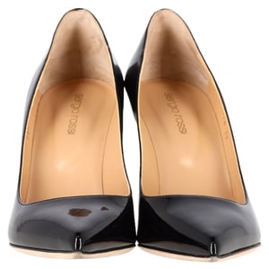 Sergio Rossi New Secret Pumps in Black Patent Calf Leather