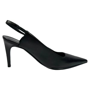Hermès Lover 80 Slingback Pumps in Black Leather