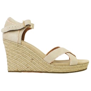 Toms Strappy Womens Beige Wedges