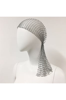 Vintage Rhinestone Net Headwear