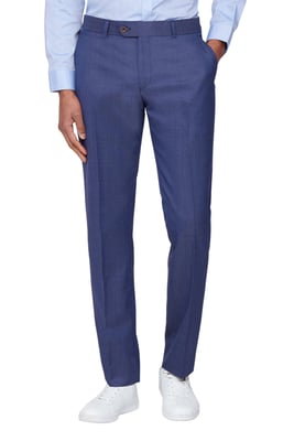 Regular Suit Trousers in Blue