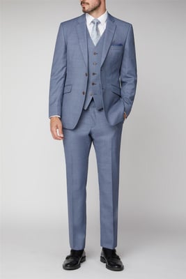 Tailored Suit Trousers in Light Blue