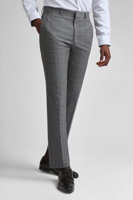 Slim Fit Suit Trousers in Grey