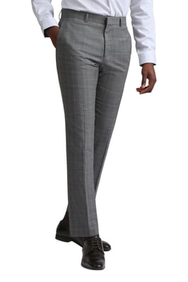 Slim Fit Suit Trousers in Grey