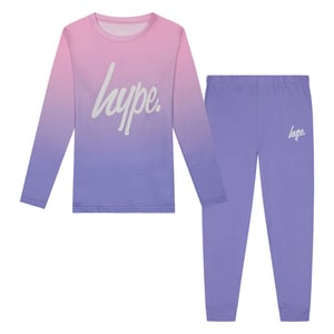 Meisjes Pyjama Set Kinderen Roze Pastel Vervaging Zachte Slaapoutfit Loungeset