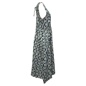 Max Mara Geometrische Print Midi-Jurk in Multicolore Katoen