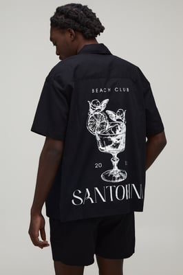 Regular Fit Short Sleeve Santorini Shirt and Relaxed Short Set