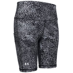 Under Armour HeatGear AOP Womens Black Bike Shorts