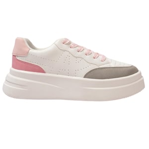 Kappa Ari casual platform-sportschoenen voor dames (Wit/Grijs/Roze)