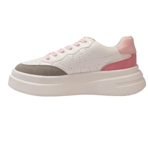 Kappa Ari casual platform-sportschoenen voor dames (Wit/Grijs/Roze)