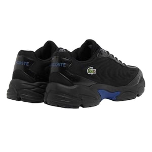 Lacoste Storm 96 2K herensneakers met dikke zool (ZWART/BLAUW)