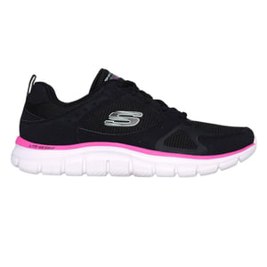 Skechers Kinderen Track Slip-on Sneakers (Zwart/Roze)