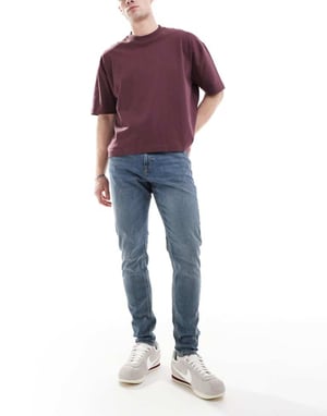 Jack & Jones Pete tapered jeans i vintageblå
