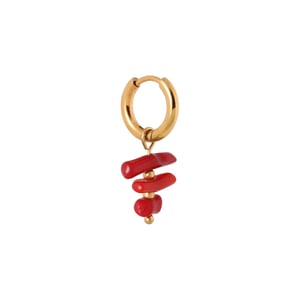 Label Kiki Coral crush hoop