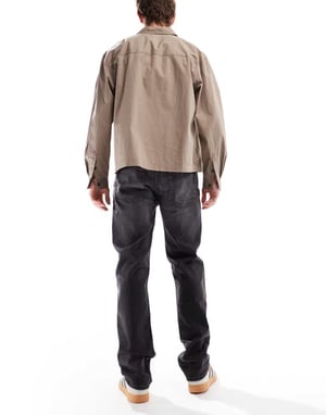 Cotton On vanliga slim fit jeans i vision black denim