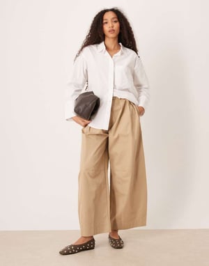 Gina Tricot oxford shirt in white