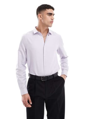 ASOS DESIGN regular shirt in pink