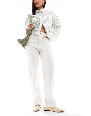 Miss Selfridge hjärtficka raka benjeans