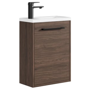 Badplaats Toiletmeubel florence 40 x 22 cm – bruin – fonteinmeubel met