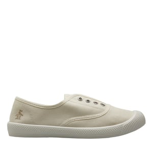 Penguin Anita Canvas Women's Off White Pumps