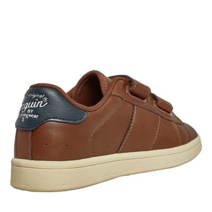 Penguin Junior Marble Tan/Navy Trainers