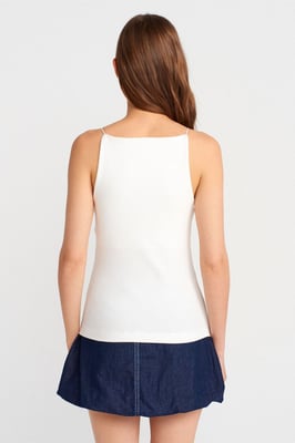 Slim-Fit Halterhals Jersey Blouse