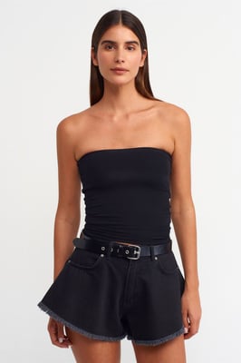 Strapless Bodycon Bandeau Blouse