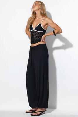 Dames Lange Elastische Taille Joggingbroek